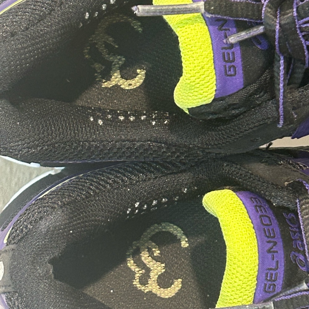 Asics Gel Neo 33 Women's Size 8.5 Black Mesh Lace Up Running Shoes T272N - Picture 11 of 13